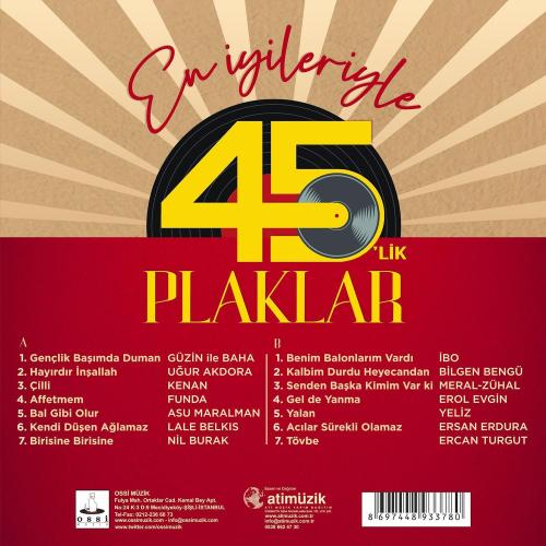 En İyileriyle 45'lik Plaklar (Plak) - Halkkitabevi