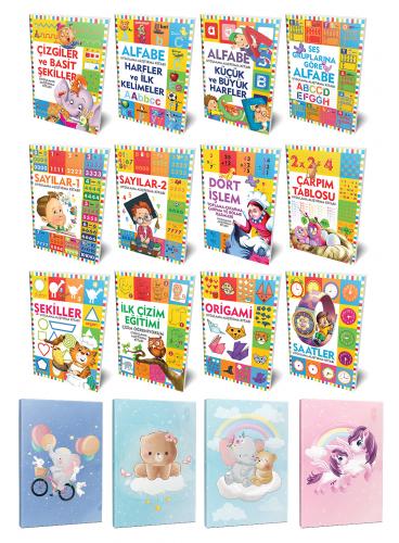 Etkinlik Kitapları 12li Kitap Seti ve 4 Defter -6