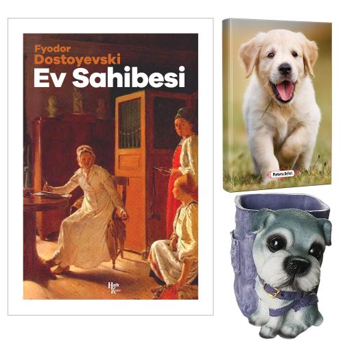 Ev Sahibesi - Fyodor Dostoyevski ve Dekoratif Köpek Kalemlik - Mutlu Prens Planlama Defteri