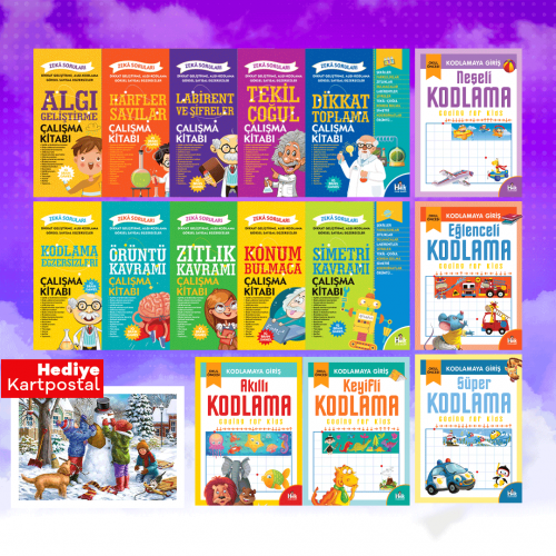 Harika Çocuk 15 Kitap ve Kartpostal