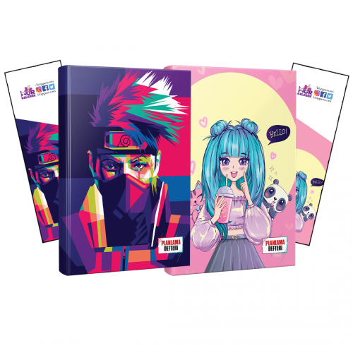 İkili Naruto-Catgirl Defter ve Ayraç - Halkkitabevi