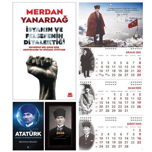 İsyanın ve Felsefenin Diyalektiği ve Yüzyılların Lideri Atatürk - Kalpaklı Ajanda - Sakarya Duvar Takvimi