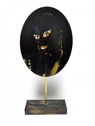 Mia Dekoratif Resimli Ahşap Biblo HK-18