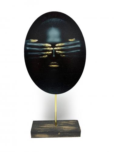 Mia Dekoratif Resimli Ahşap Biblo HK-19