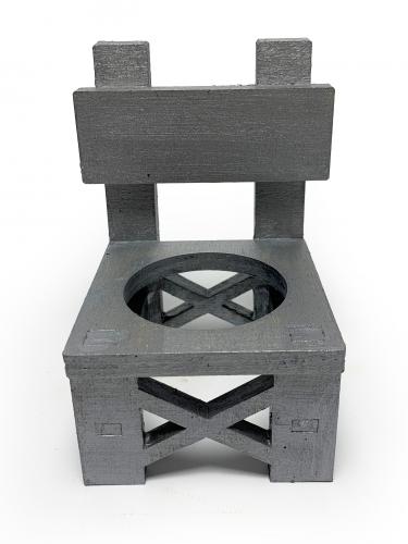 Lora Sandalye Gümüş Çiçeklik - Halkkitabevi