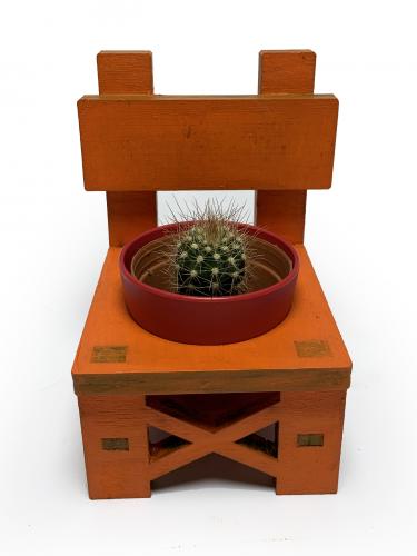 Lora Sandalye Turuncu Çiçeklik