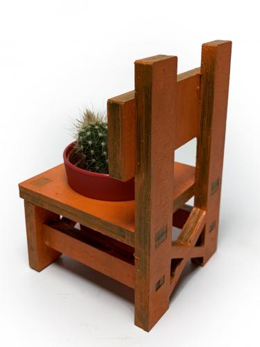 Lora Sandalye Turuncu Çiçeklik - Halkkitabevi