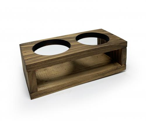 2'li Ahşap Sukulent Standı - Halkkitabevi