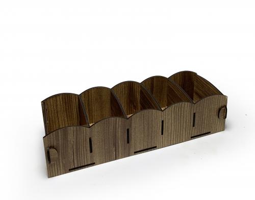 5 Gözlü Çekmece İçi Çoraplık - Akasya