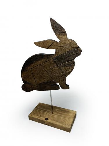 Ayaklı Ahşap Tonlamalı Tavşan - Halkkitabevi