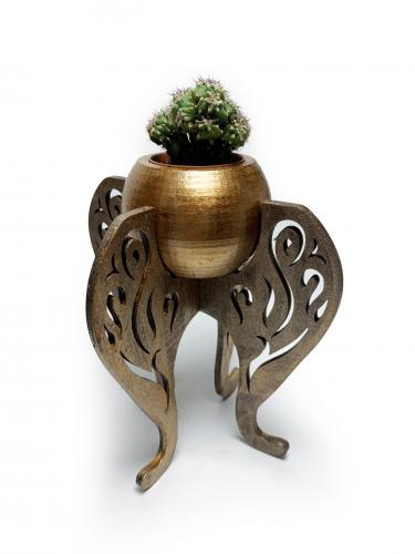 Mari Ahşap Ayaklı Beton Saksı Seri 1