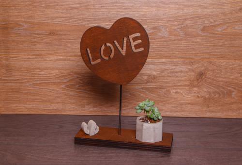 HK Dekor Love Standlı Beton Saksı - Halkkitabevi HK Dekor Love Standlı Beton Saksı - Halkkitabevi