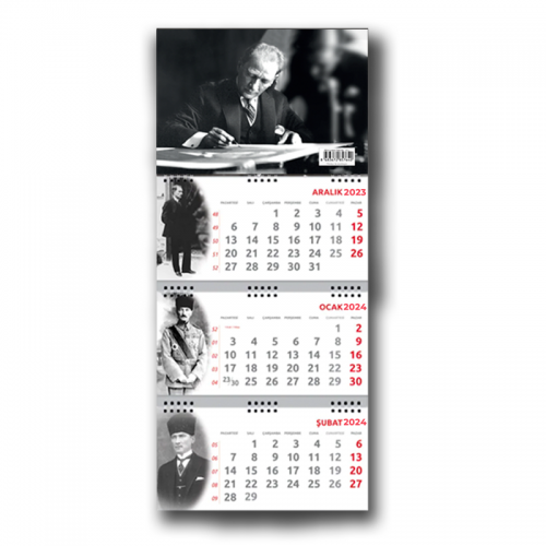 2024 Atatürk İmza Duvar Takvimi