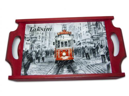 Taksim Ahşap Tepsi - Halkkitabevi