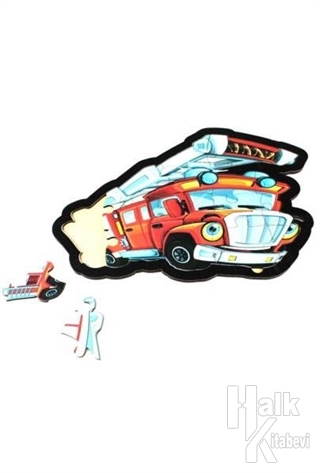 İtfaiye Ahşap Puzzle 17 Parça