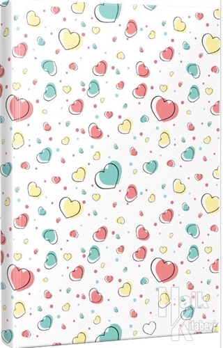 Çizgili Defter Kalpli - Halkkitabevi