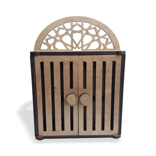 Kapaklı Asmalık Ahşap Takı & Anahtarlık Kutusu - Halkkitabevi