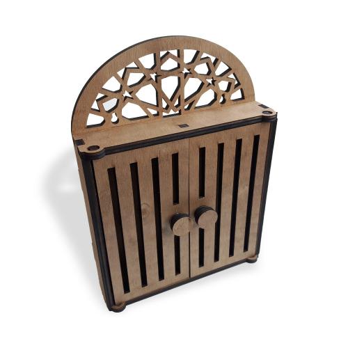 Kapaklı Asmalık Ahşap Takı & Anahtarlık Kutusu