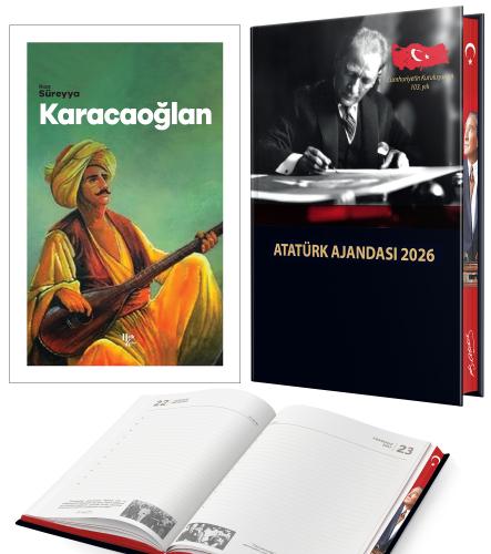 Karacaoğlan - Rıza Süreyya ve 2026 Atatürk Ciltli Ajanda