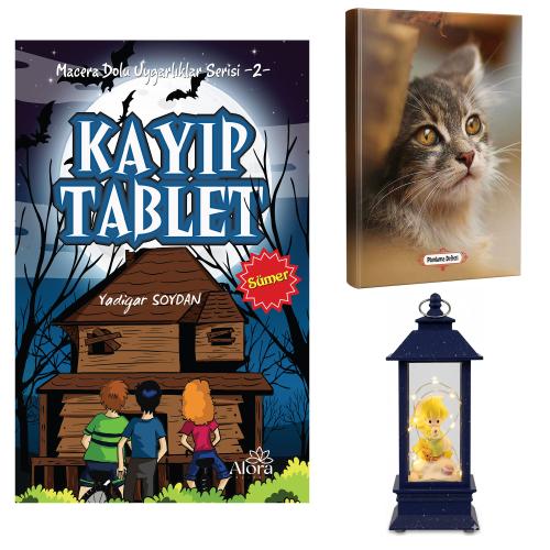 Kayıp Tablet - Minik Kedi Planlama Defteri ve Küçük Prens Temalı Fener Tipi Işıklı Kar Küresi