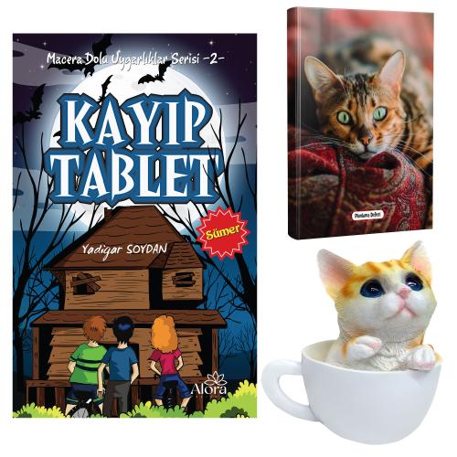 Kayıp Tablet - Şaşkın Kedi Planlama Defteri ve Fincanda Kedi Kumbara