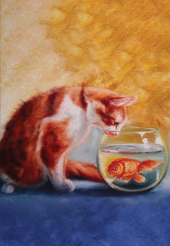 Kedi Rüyası 13,5x19,5cm Çizgili Defter 128 Sayfa