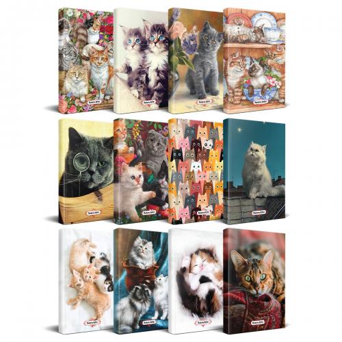 Kedi Temalı Süresiz Planlama Defter Seti - 12 Defter - Halkkitabevi