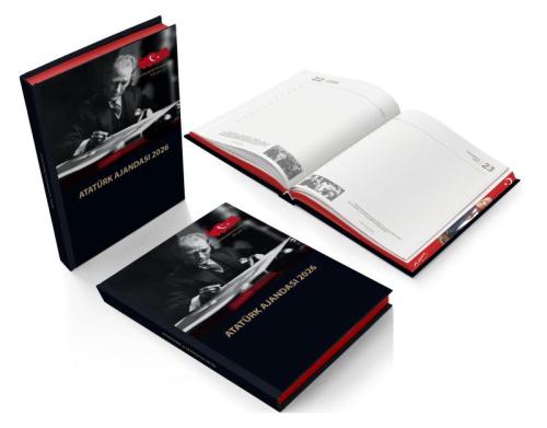 Kişiye Özel 2026 Atatürk Ciltli Ajanda ve Atatürk Gemici Takvim - Gazi