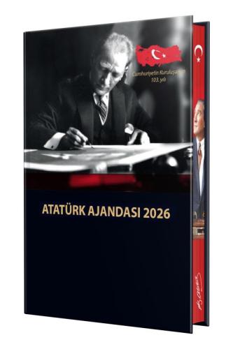 Kişiye Özel 2026 Atatürk Ciltli Ajanda ve Müzkli ve Kristal Portre - 