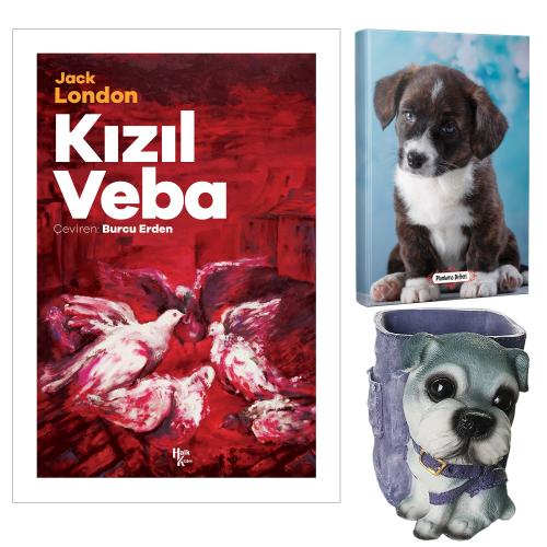 Kızıl Veba - Jack London ve Dekoratif Köpek Kalemlik - Minik Arkadaş Planlama Defteri