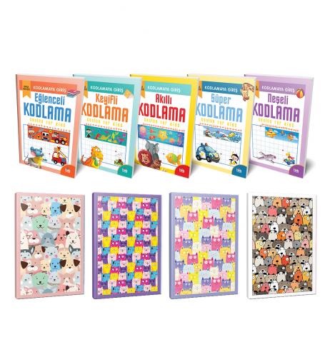 Kodlamaya Giriş 5li Kitap Seti ve 4 Defter-2 - Halkkitabevi
