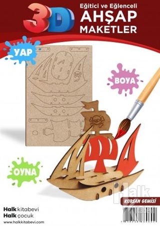 Korsan Gemisi Ahşap Maket