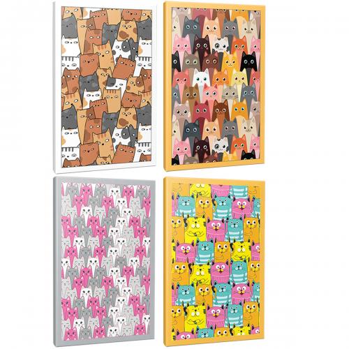 Kedi Temalı 4 Defter - Set 1 - Halkkitabevi