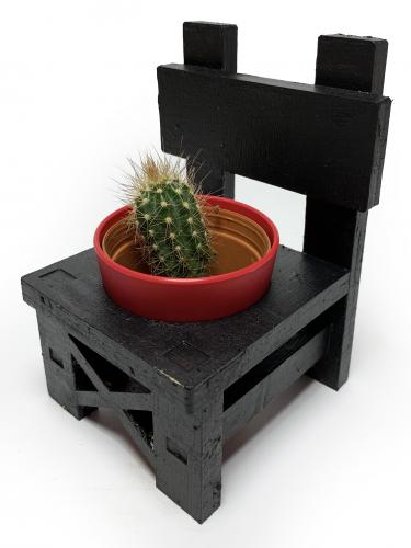 Lora Sandalye Siyah Çiçeklik - Halkkitabevi