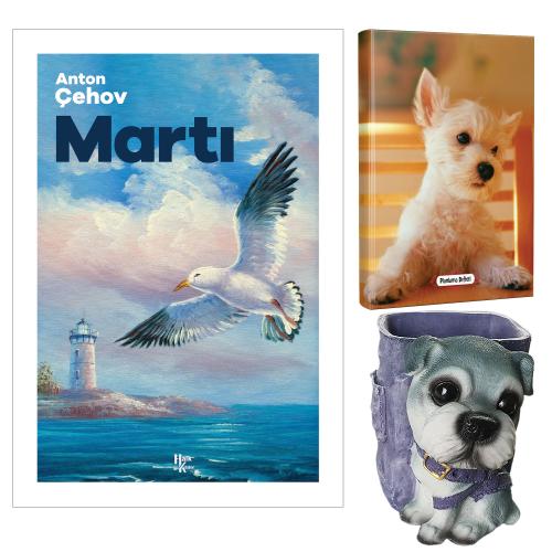 Martı - Anton Çehov ve Dekoratif Köpek Kalemlik - Pamuk Şeker Planlama Defteri