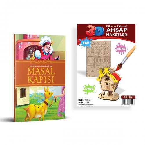 Masal Kapısı + Cadı Evi Ahşap Boyama