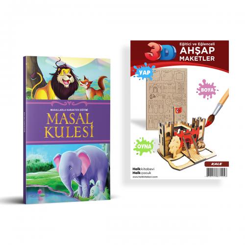 Masal Kulesi + Kale Ahşap Boyama