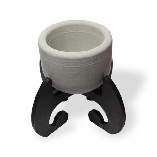 Mia H Standlı Büyük Silindir Beton Saksı - Halkkitabevi