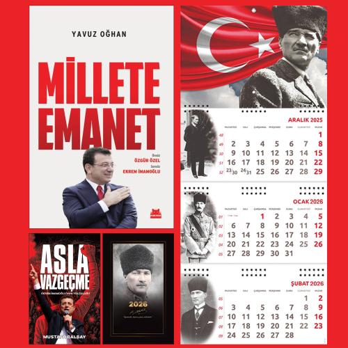 Millete Emanet ve Asla Vazgeçme - Komutan Ajanda - Ayyıldız Duvar Takvimi
