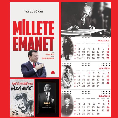 Millete Emanet ve Nazım Hikmet - İstikbal Ajanda - İmza Duvar Takvimi 