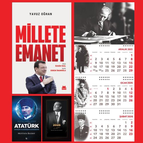 Millete Emanet ve Yüzyılların Lideri Atatürk - İstikbal Ajanda - İmza Duvar Takvimi