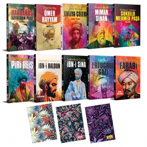 Müslüman Bilim İnsanları 10 Kitap 3 Defter - Halkkitabevi