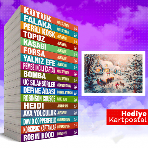 Okumayı Sevdiren Kitaplar 17 Kitap ve Kartpostal