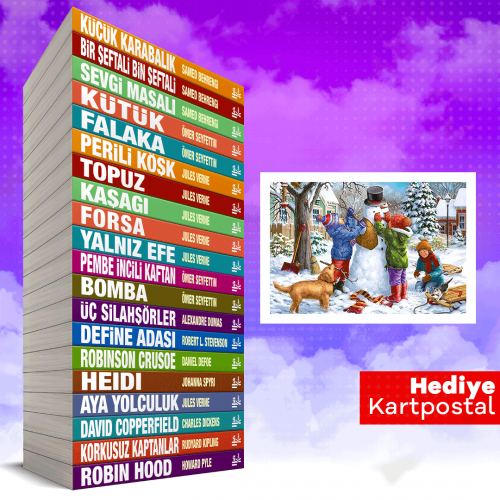 Okumayı Sevdiren Kitaplar 20 Kitap ve Kartpostal