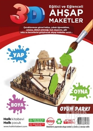 Oyun Parkı Ahşap Maket - Halkkitabevi