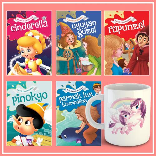 Renkli Dünya Masalları 5 Kitap ve Unicorn Kupa -1 - Halkkitabevi