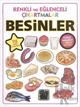 Renkli ve Eğlenceli Çıkartmalar - Besinler (Food) - Halkkitabevi