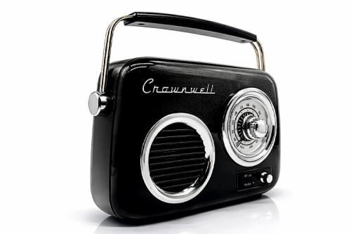 Retro Tasarımlı Bluetooth FM Radyo Siyah - Halkkitabevi