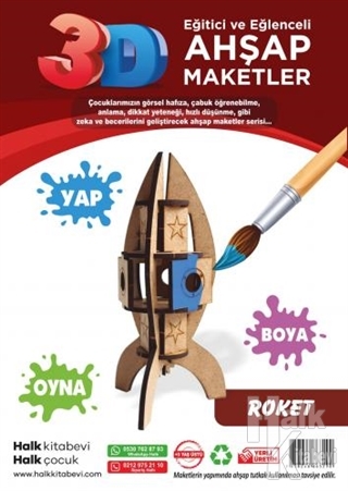 Roket Ahşap Maket - Halkkitabevi