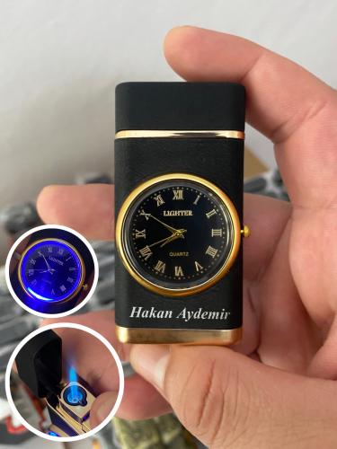 Kişiye Özel - Siyah Saatli Çakmak - Halkkitabevi